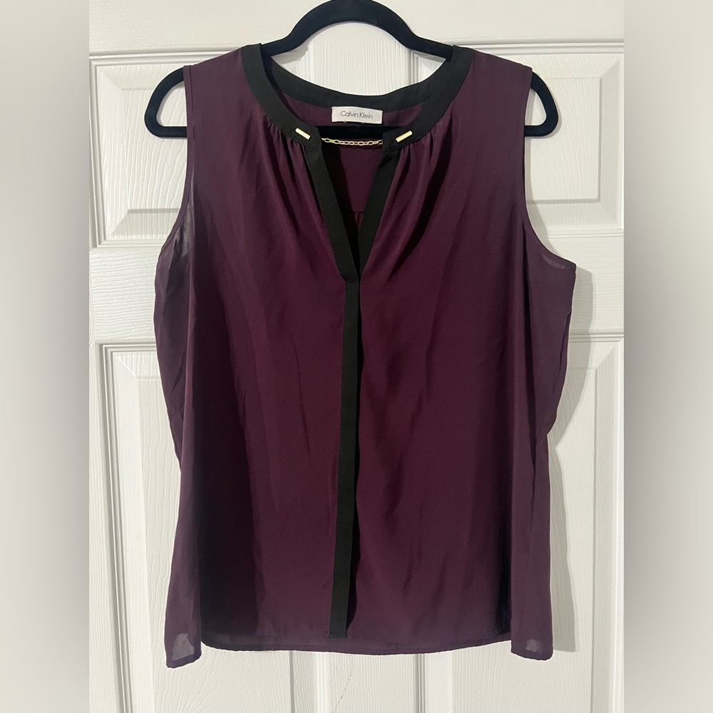 Purple Calvin Klein Sleeveless Top